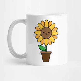 Kawaii Sunflower Mug